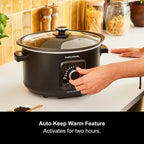 6.5L Easy Time Slow Cooker Automatic Heat Settings
