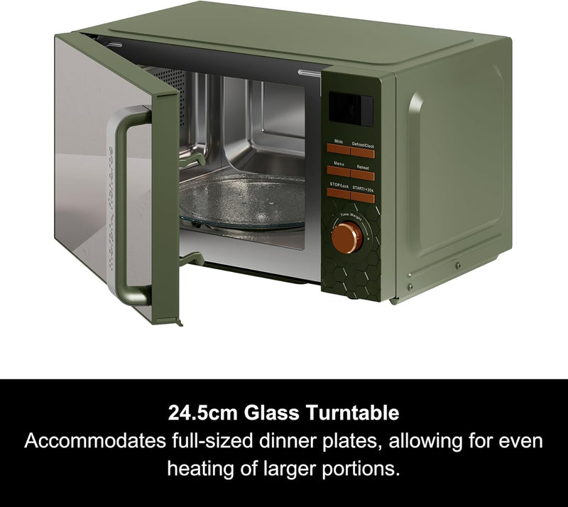 Cassini Digital Glass Microwave 20L Capacity Stainless Steel
