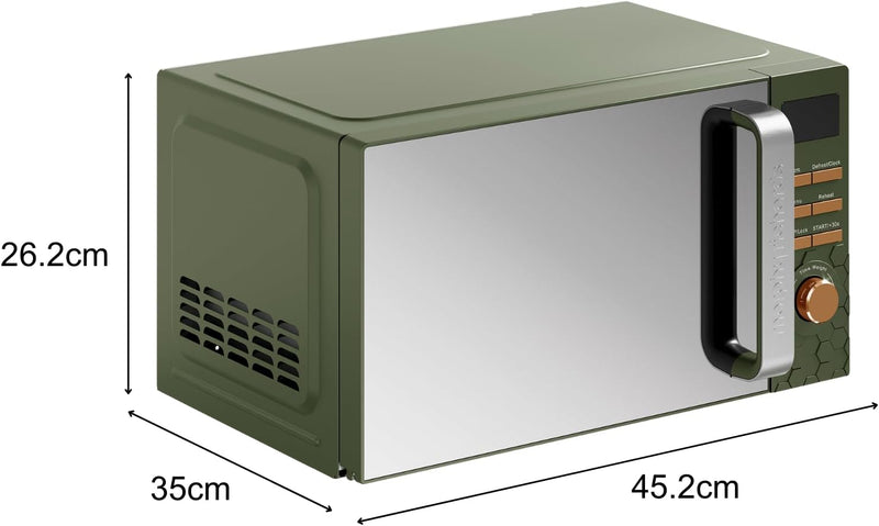 Cassini Digital Glass Microwave 20L Capacity Stainless Steel