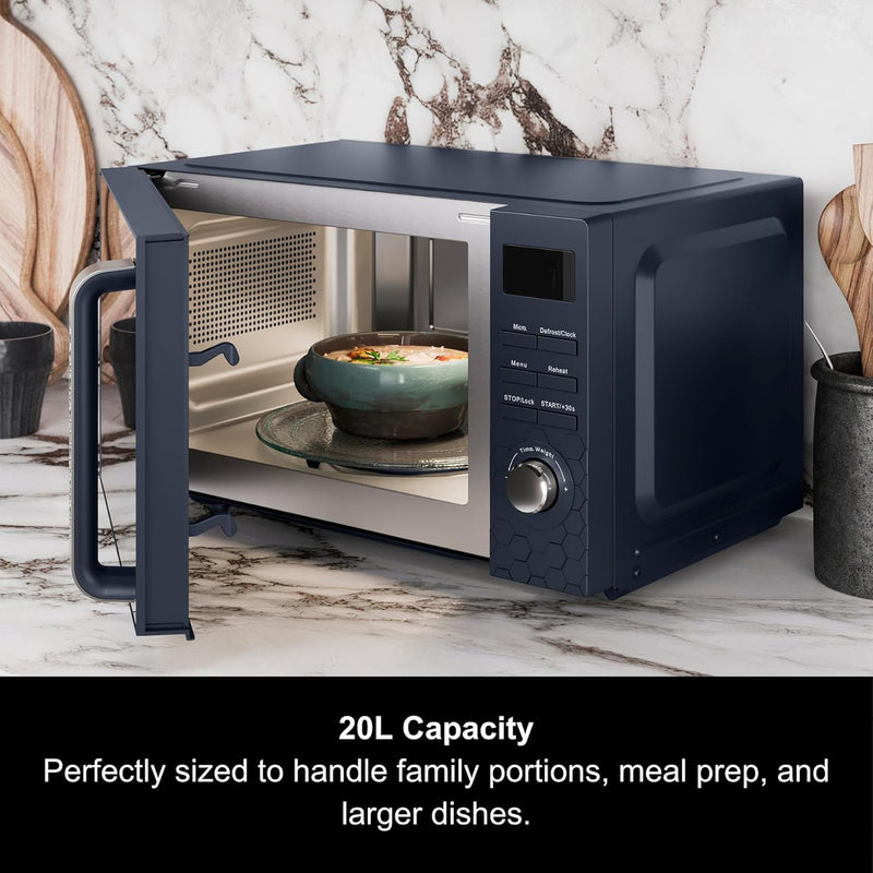 Cassini Digital Glass Microwave 20L Capacity Stainless Steel