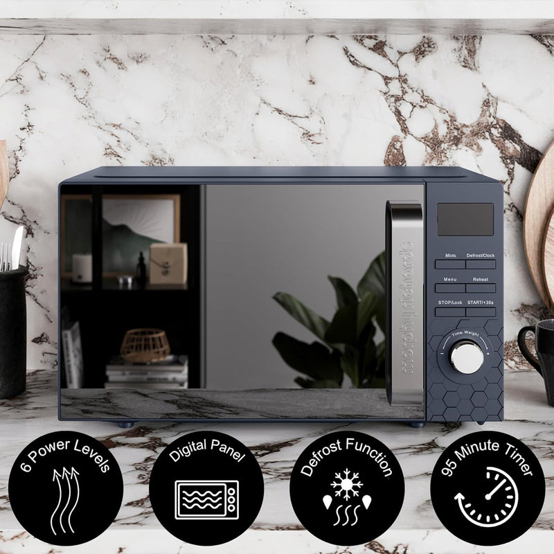Cassini Digital Glass Microwave 20L Capacity Stainless Steel