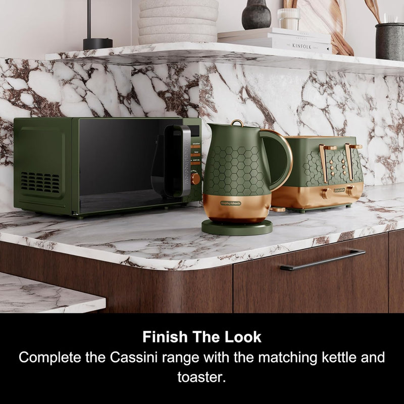 Cassini Digital Glass Microwave 20L Capacity Stainless Steel