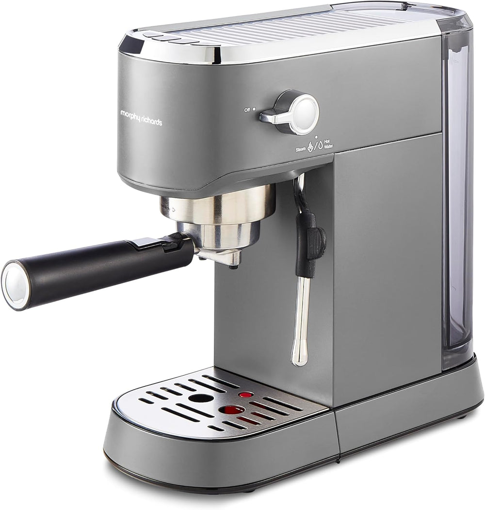 Signature Compact Espresso Maker Ground Coffee Dual Cup