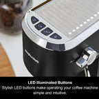 Signature Compact Espresso Maker Ground Coffee Dual Cup