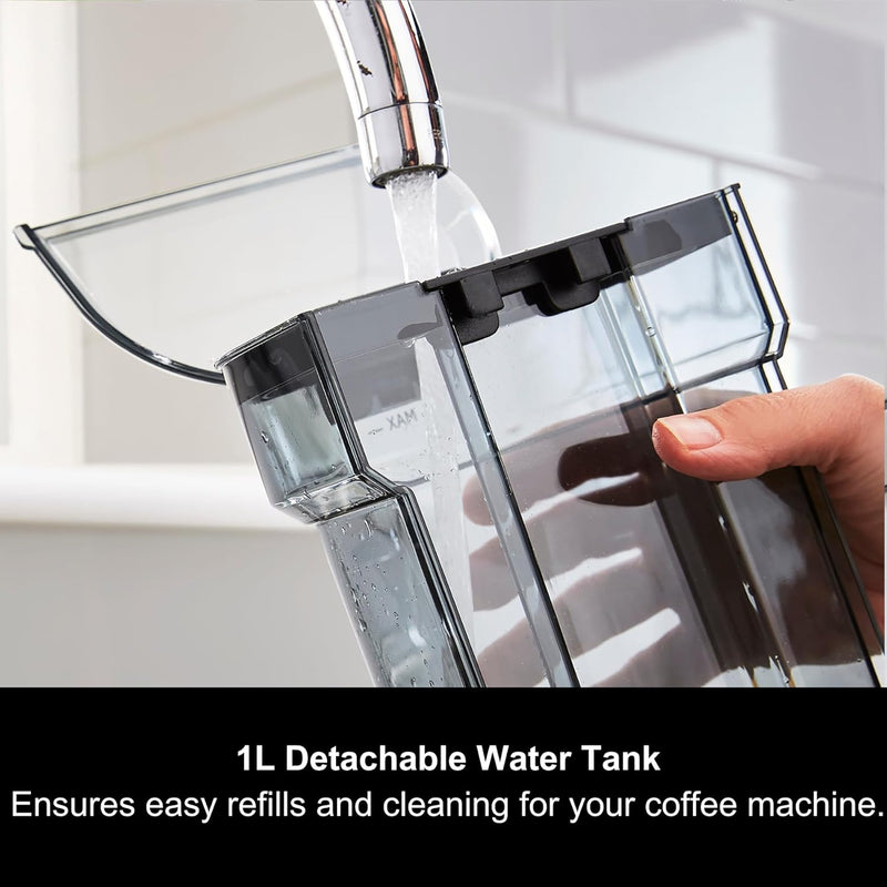 Signature Compact Espresso Maker Ground Coffee Dual Cup