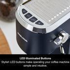 Signature Compact Espresso Maker Ground Coffee Dual Cup