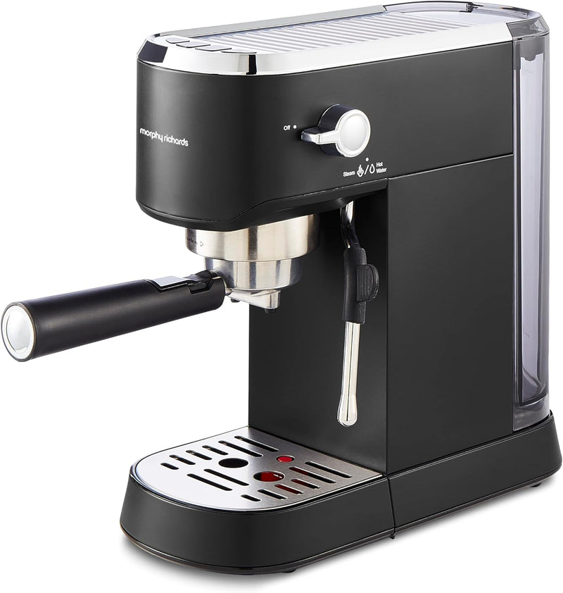 Signature Compact Espresso Maker Ground Coffee Dual Cup