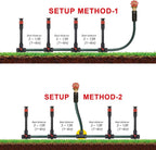 Multi-Adjustable Flex Design Above Ground Irrigation Garden