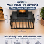 Multi Panel Fire Surround 38CM Deep X 138CM
