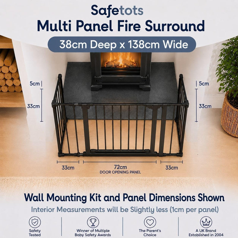 Multi Panel Fire Surround 38CM Deep X 138CM