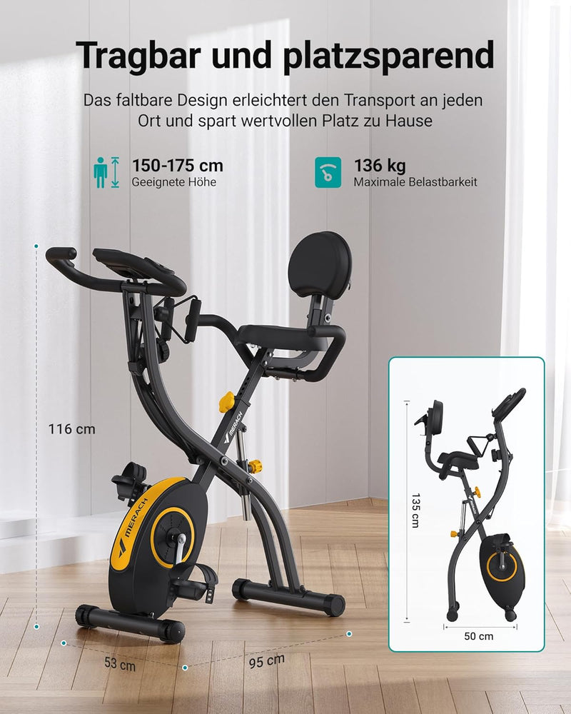 Multifunctional Foldable Exercise Bike Exclusive App