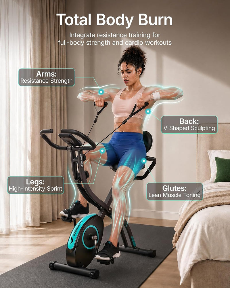 Multifunctional Foldable Exercise Bike Exclusive App