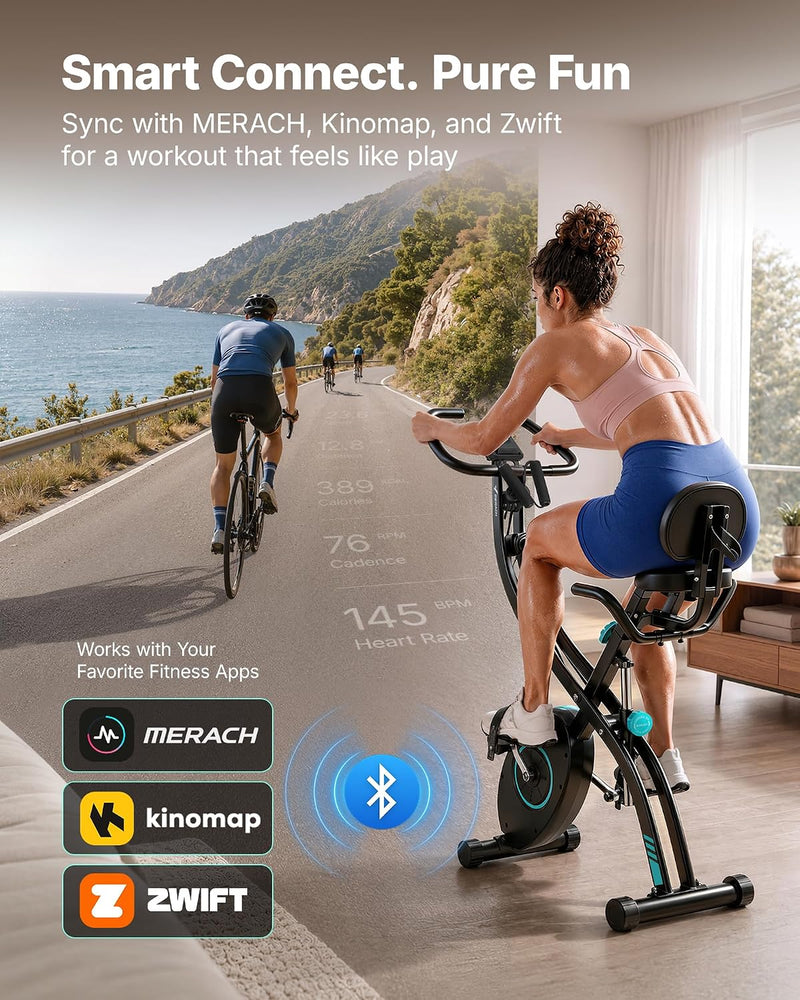 Multifunctional Foldable Exercise Bike Exclusive App