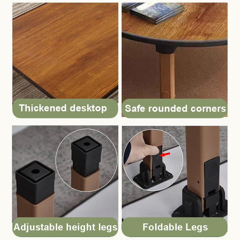 Multifunctional Folding Japanese-Style Tea Coffee Table Low