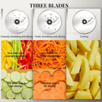 Multifunctional Food Processor 1300W 3 Speeds and Pulse