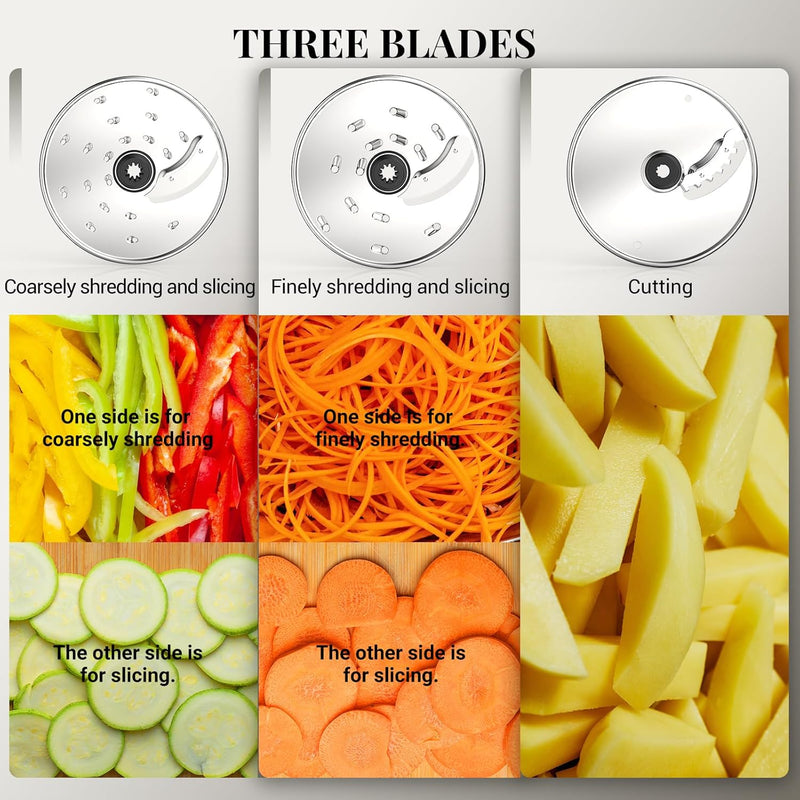 Multifunctional Food Processor 1300W 3.5L Chopper 1.5L Blender