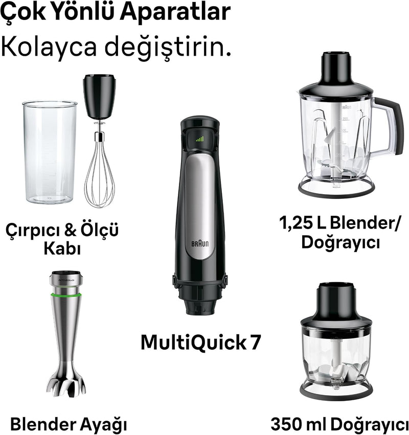 Multiquick 7 Hand Blender 1000W with 1250ML Jug