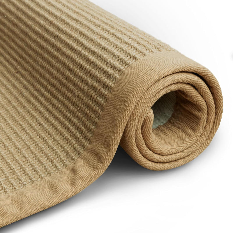 Mumbai 100% Natural Sisal Rug with Cotton Borders