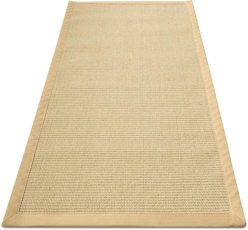 Mumbai 100% Natural Sisal Rug with Cotton Borders