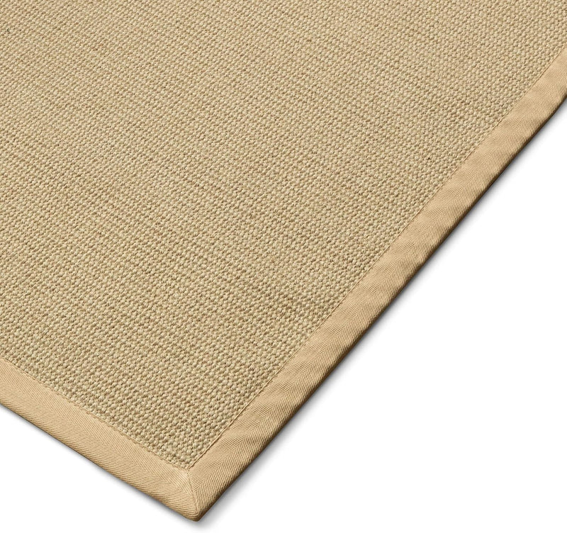 Mumbai 100% Natural Sisal Rug with Cotton Borders