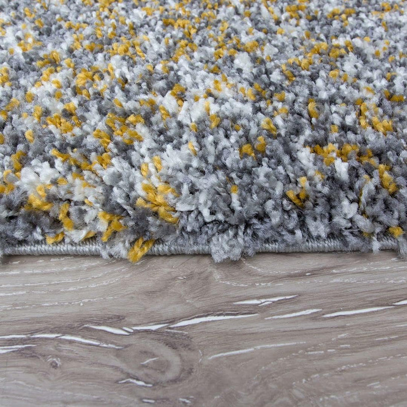 Murano Mottled Speckled Mixed Tonal Design Ochre Mustard