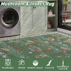 Mushroom Butterfly Rug for Living Room