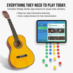 Music Alley 34 Inch Junior Classical Guitar Natural