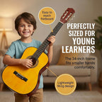 Music Alley 34 Inch Junior Classical Guitar Natural