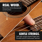 Music Alley 34 Inch Junior Classical Guitar Natural