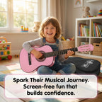 Music Alley 34 Inch Junior Classical Guitar Natural