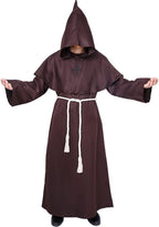 Myir Jun Monk Costume Medieval Friar Hooded Renaissance