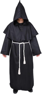 Myir Jun Monk Costume Medieval Friar Hooded Renaissance