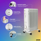 Mylek Oil Filled Heater Radiators 2500W Electric Portable