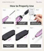 Nail Drill 20000RPM E File for Beginners Compact