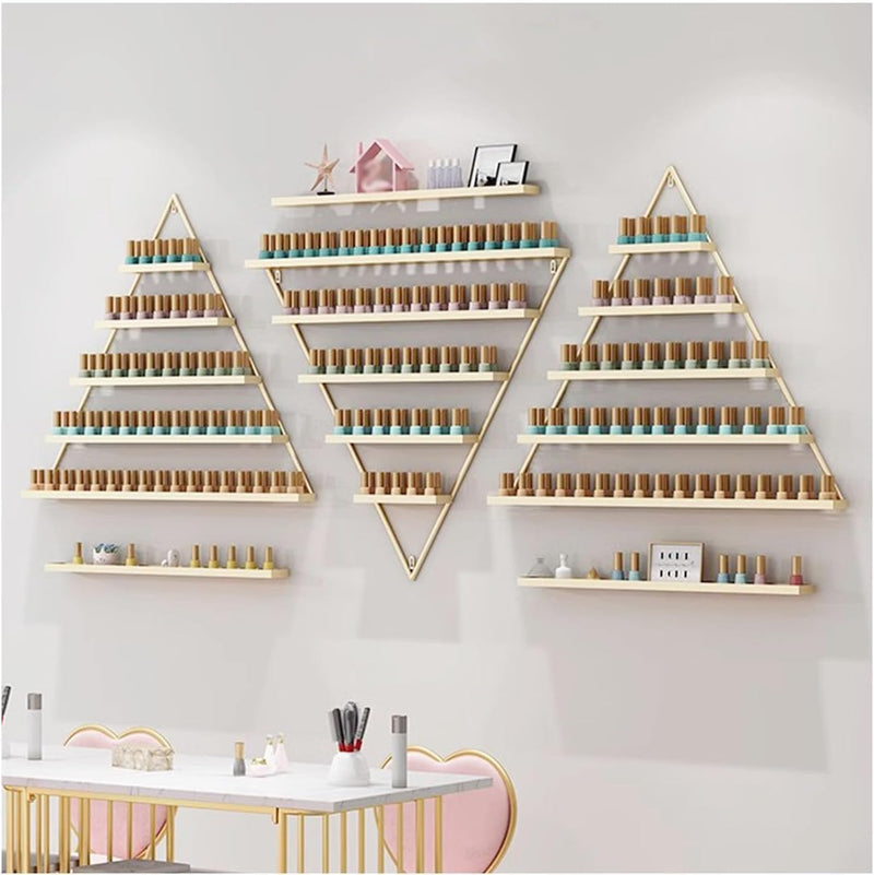 Nail Polish Rack Wall Mounted 6 Sets Metal