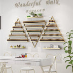 Nail Polish Rack Wall Mounted 6 Sets Metal