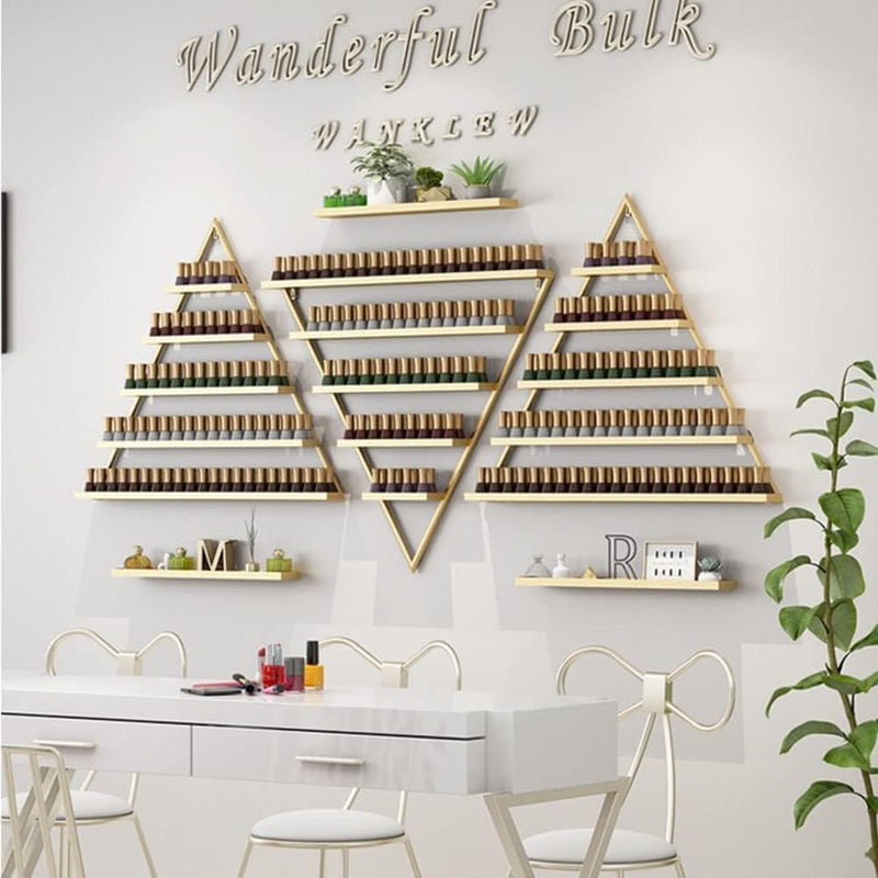 Nail Polish Rack Wall Mounted 6 Sets Metal