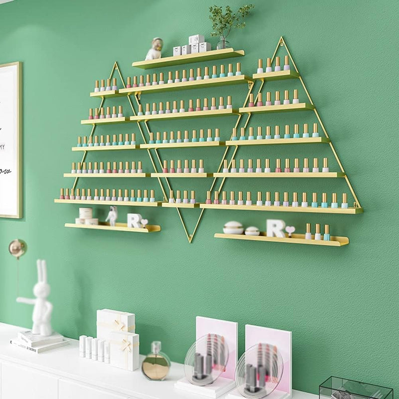 Nail Polish Rack Wall Mounted 6 Sets Metal