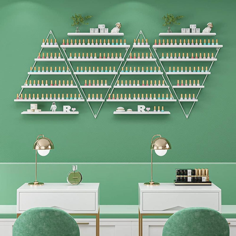 Nail Polish Rack Wall Mounted 6 Sets Metal