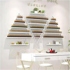 Nail Polish Rack Wall Mounted 6 Sets Metal