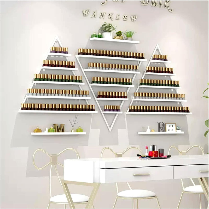 Nail Polish Rack Wall Mounted 6 Sets Metal