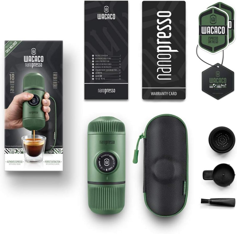 Nanopresso Portable Espresso Maker Bundled with Protective Case