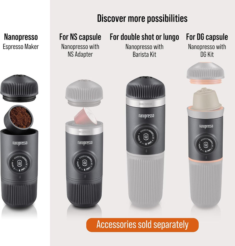 Nanopresso Portable Espresso Maker Bundled with Protective Case