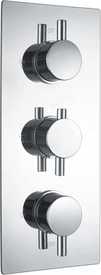 Naples Concealed Thermostatic Shower Mixer Valve Twin