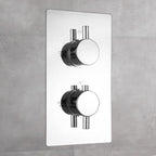 Naples Concealed Thermostatic Shower Mixer Valve Twin
