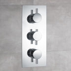 Naples Concealed Thermostatic Shower Mixer Valve Twin
