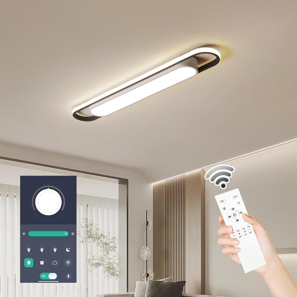 Naroume Dimmable LED Ceiling Light Modern Linear Lamp
