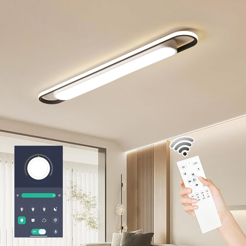 LED Ceiling Light Modern Linear Lamp 92CM Smart