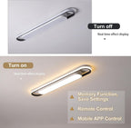 Naroume Dimmable LED Ceiling Light Modern Linear Lamp