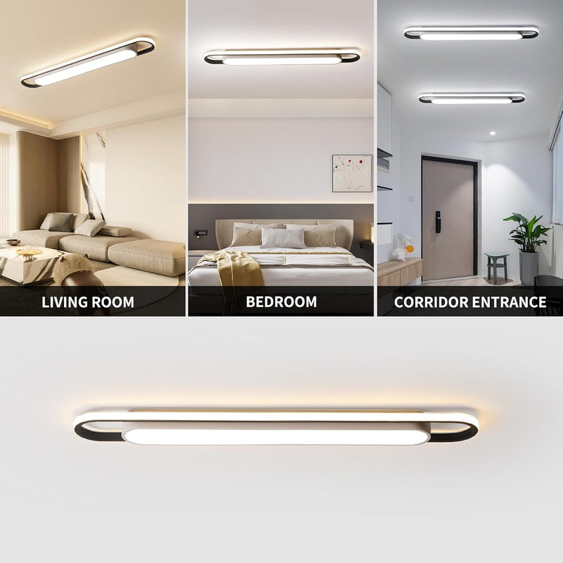 LED Ceiling Light Modern Linear Lamp 92CM Smart